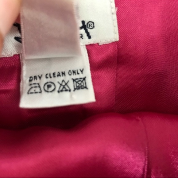 Lilly Pulitzer Pink Houndstooth Wool Skirt Size 8 - Picture 5 of 7